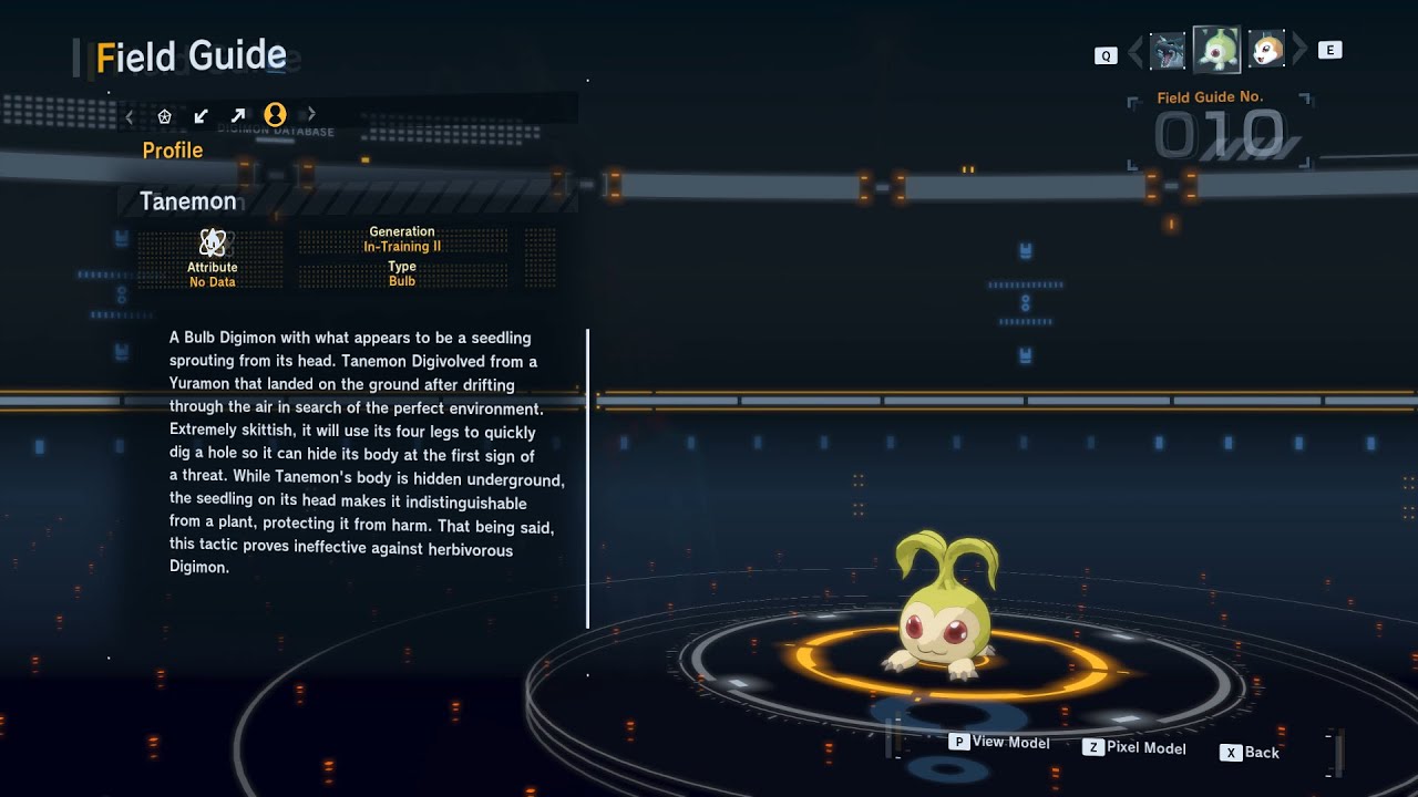 tanemon all digivolution/de-digivolution/profile Digimon Story Time Stranger