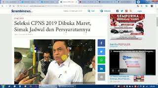 Seleksi CPNS dan PPPK 2019 Dibuka Maret, Simak Jadwal dan Persyaratannya by ASN Indonesia 44 views 5 years ago 3 minutes, 10 seconds