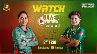 Bangladesh Women vs Pakistan Women | 3rd T20i Match | ZACS