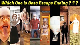 Best Escape Ending - Mr Meat⚔ Dread Teacher⚔Psycopath⚔Evil Nun⚔StepMother⚔Evil Kid