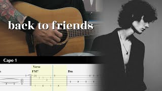 back to friends - sombr - Fingerstyle Guitar