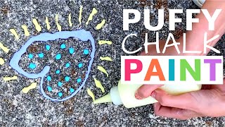 Make Puffy Sidewalk Chalk Paint With Just 4 Ingredients