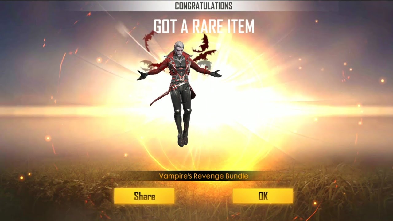 FREEFIRE I GOT VAMPIRE REVENGE BUNDLE - NEW DIAMOND ROYAL - 