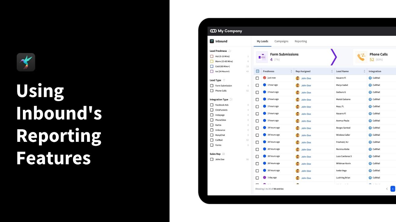 Inbound Reporting Using Inbound's Reporting Features - YouTube