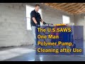 One Man Polyurea Pump - Cleaning after Use