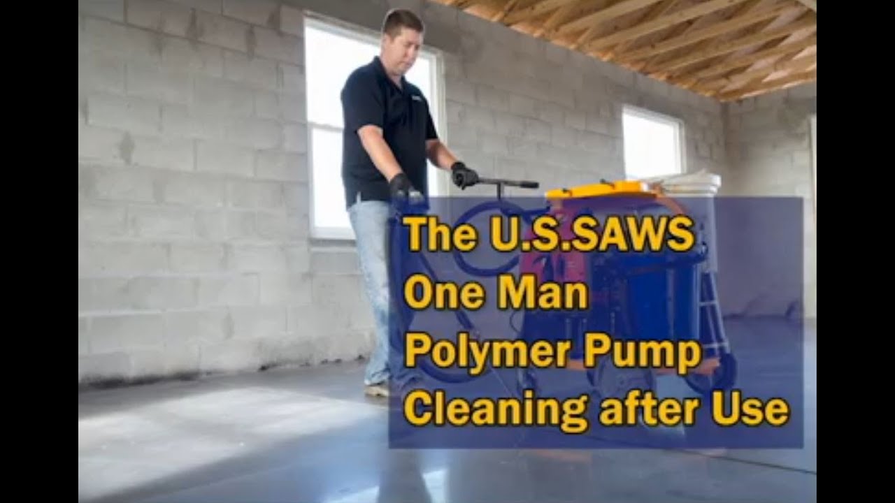 One Man Polyurea Pump - Cleaning after Use