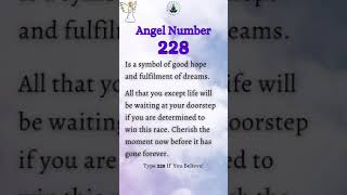 Angel number 228 | Law of attraction | manifestation #shorts Wealth
