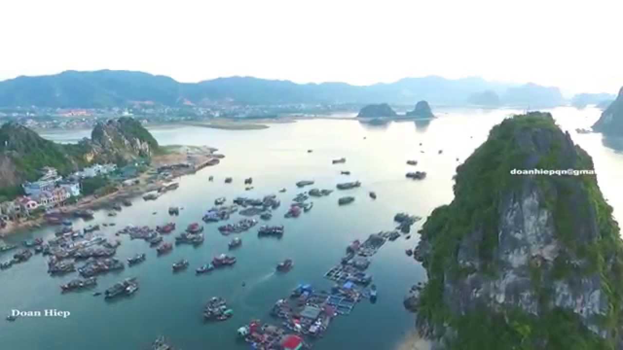 Bến Cảng Cái Rồng - FLYCAM - QUẢNG NINH 2015 - YouTube
