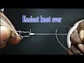 Easiest and Strongest fishing knot | Improved Uni Clinch Knot for snap and swivel