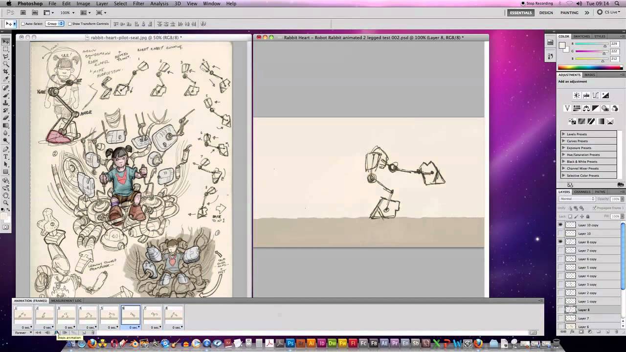 Animation Test - Robot Rabbit Run Cycle - Double-footed Run - YouTube