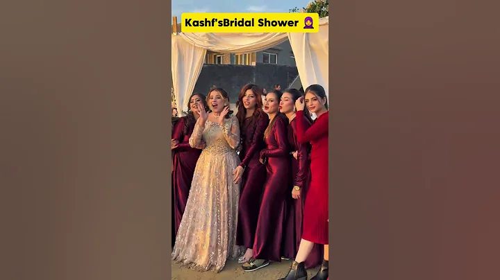 Kashafansari Baridal Shower 🧕🚿#kashafansari #kashaf#bridalshower #shorts #youtubeshort #viral