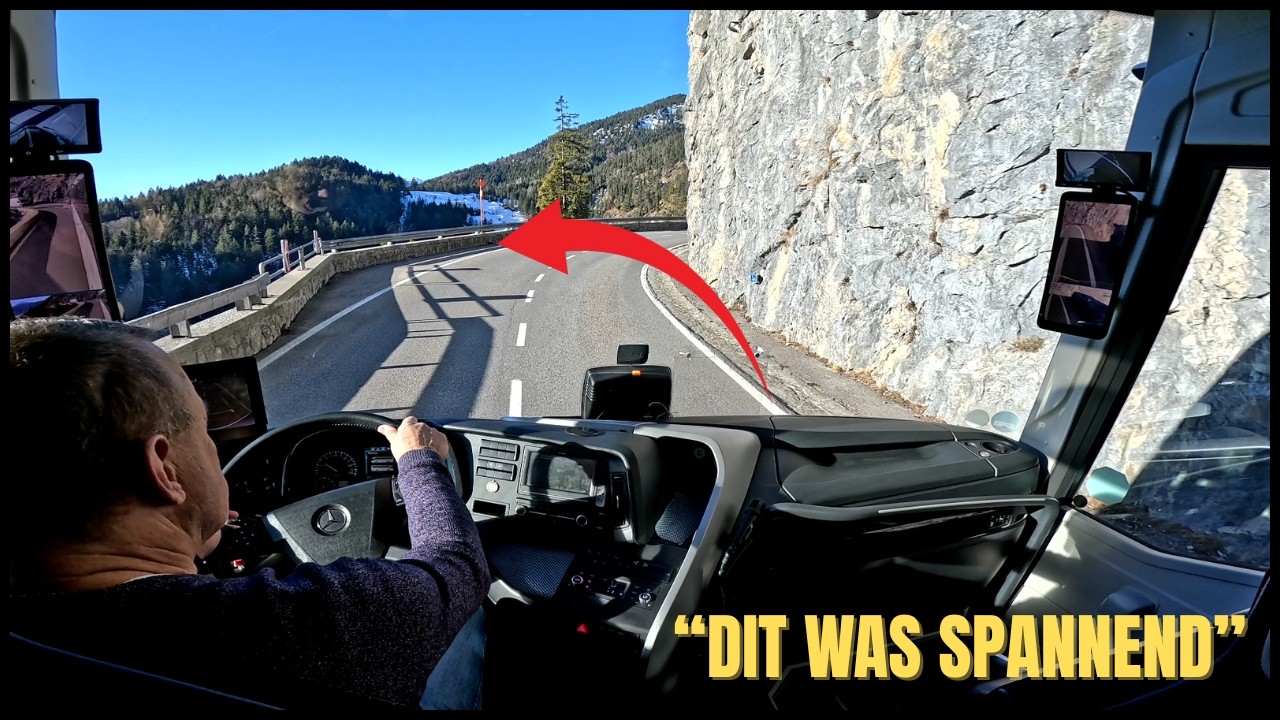 ZOU JIJ HIER RIJDEN MET EEN TOURINGCAR ? 😰LOPEN OVER EEN BEVROREN MEER | OOSTENRIJK IN DE SNEEUW ❄️