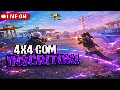 🔵 FREE FIRE AO VIVO 🔵 JOGANDO 4X4 E 6X6 🔵 PC FRACO