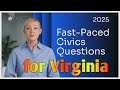 100 Civics Questions 2025 Virginia — Fast-Paced Edition