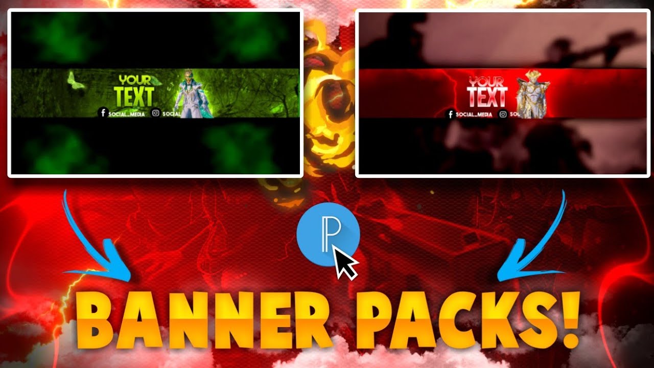 Youtube Banner Pack! 💎 || Pixellab Plp😍 || Pro Gaming banners🤩