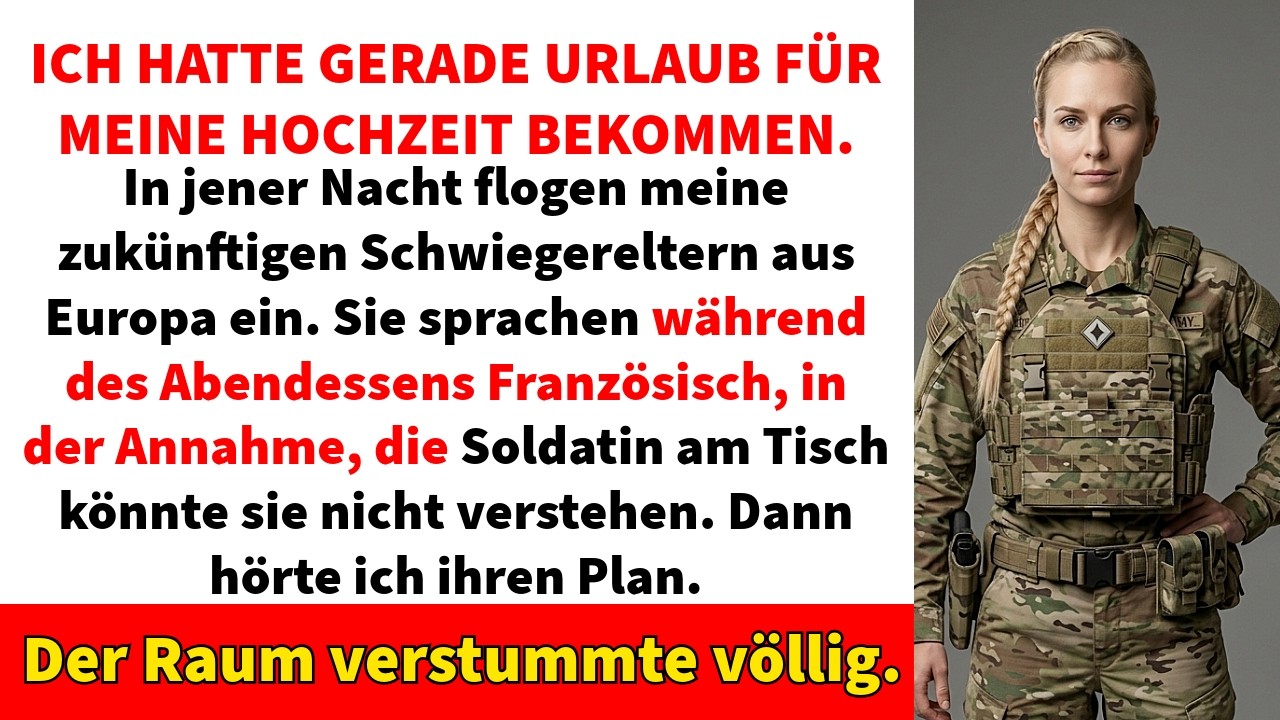 Ich dachte, der schwierigste Einsatz meines Lebens wäre im Ausland gewesen – bis ich am Esstisch meiner zukünftigen Schwiegereltern saß, zwei Wochen vor meiner Hochzeit. Sie flogen aus Europa ein,...