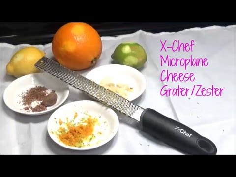 Starchef Cheese Lemon Grater,Zester 18/8 Stainless Steel,Sharp Blade Gingers,Cleaning Brush for Bonus Citrus Chocolate Nuts,Garlic Easy to Grate Lemon White Cheese,Butter,Orange