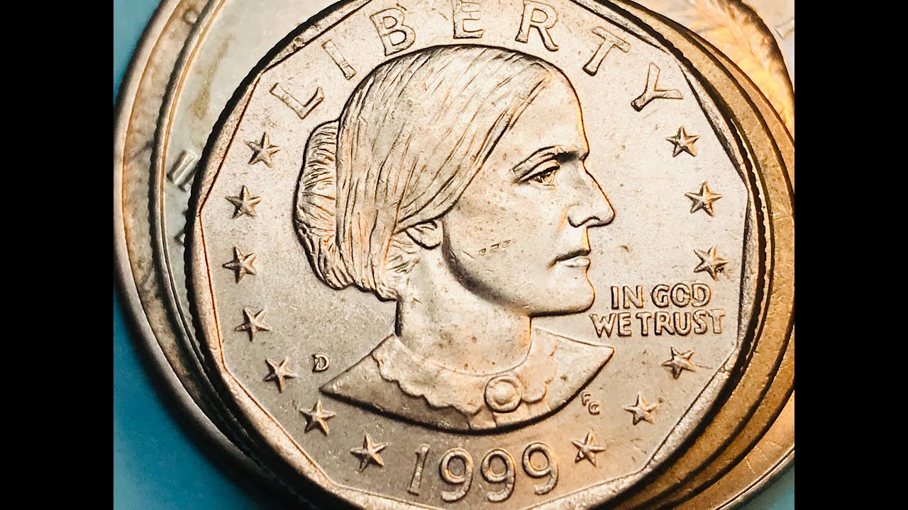 1999 US Dollar Coin - United States Susan B Anthony Dollars - YouTube