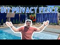 DIY Temporary Privacy Fence