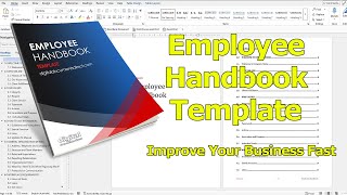 Employee Handbook Template in MS Word - Create an Employee Handbook Fast