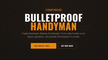 The Bulletproof Handyman Business Launch Accelerator Live Stream