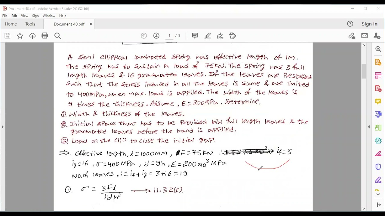 Module1 L13 Problems on Laminated spring/Springs/LaminatedSpring/