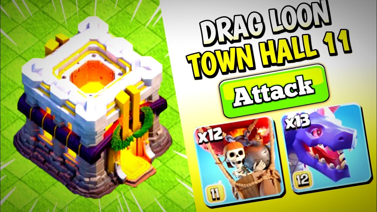 Th11 Zap Dragloon Attack|Th11 Dragon Attack 3 Star|Dragloon Th11|(Clash Of Clans)-Coc