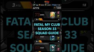 MADFUT 26 FATAL My Club Season 33 Team Guide #madfut #season33