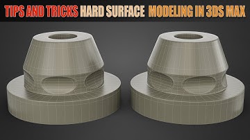 Topology Hard Surface: Correct topology of a Curvature at cylinder height In 3ds Max || N°_101