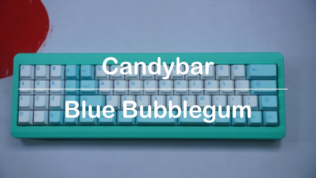 Typing Sounds: TKC Candybar R3 with lubed Gateron Blue Bubblegum | Alu Plate
