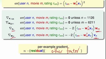 Matrix Factorization :: Stochastic Gradient Descent @ Machine Learning Techniques (機器學習技法)