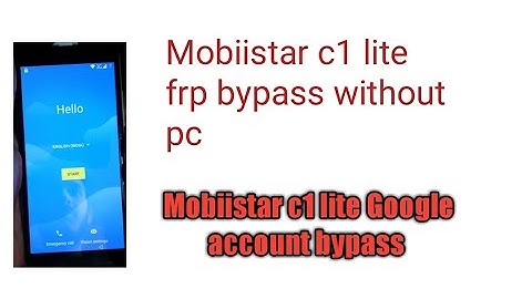 Mobiistar c1 lite frp unlock Google account remove 8.1