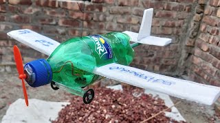 How To Make Flaying Airplane Using Cardboard and Sprite Bottle