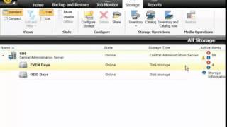 delete grayed out in  symantec backup exec storage