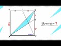 Can you find area of the Blue triangle? | (Fun Geometry Problem) | #math #maths | #geometry