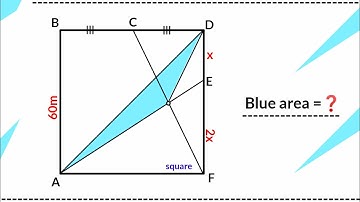 Can you find area of the Blue triangle? | (Fun Geometry Problem) | #math #maths | #geometry