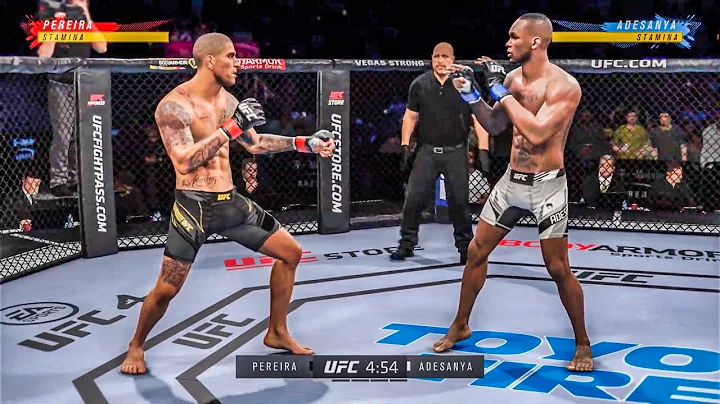 UFC 287! Middleweight Title Bout! Alex Pereira vs Israel Adesanya UFC 4 Gameplay