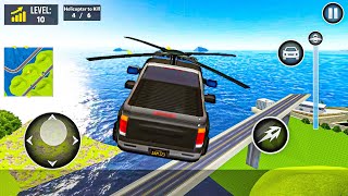 Flying Police Car Driving 3D - Extreme Flying Car Chase #2 - Gameplay Android