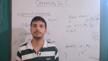 special operators in c programming | sizeof() | address of | dereferencing | operators in c : part 5