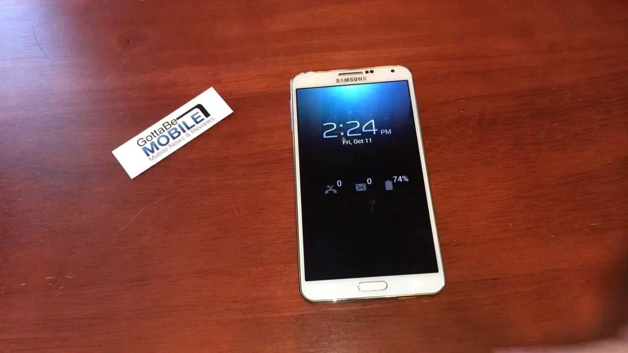 Quick Glance Notifications on Galaxy Note 3