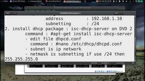 Install Debian CLI (Command Line Interface / No GUI) + DHCP Server