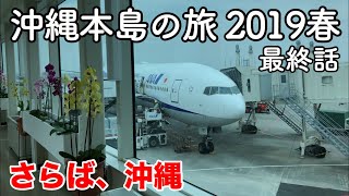 【沖縄旅行】沖縄本島の旅 2019春 最終話（第7話） 〜さらば、沖縄〜 【那覇空港からANAに乗り仙台空港へ帰る】