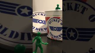 Green Army Men Bucket Inspection