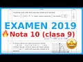 Testul de la EXAMEN 2019 rezolvat pe nota 10 (clasa 9) | Examen.md