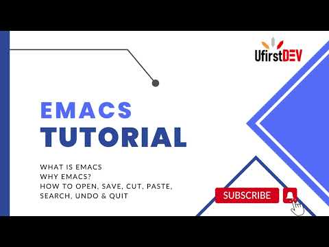 Emacs Tutorial: What is EMACS, How to open, save, cut, paste, search, undo & quit