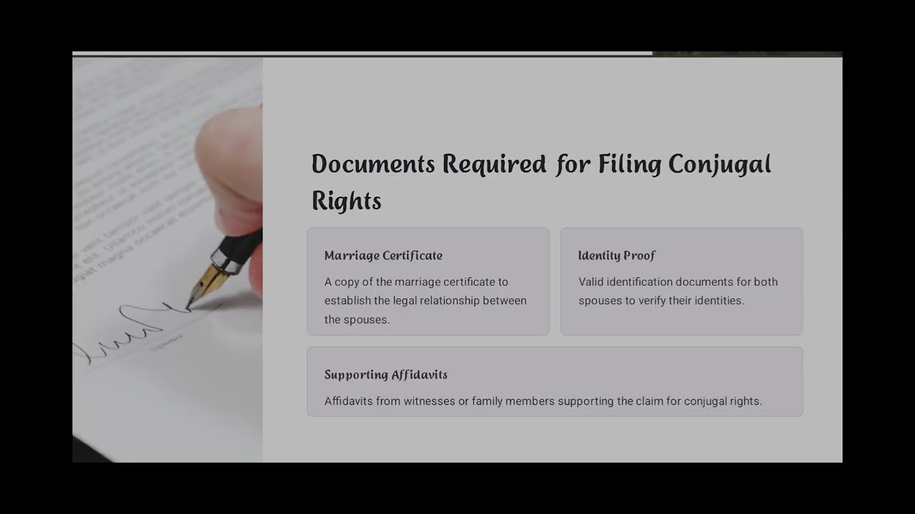Demystifying Conjugal Rights: Eligibility, Filing Process, and ...