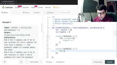 LeetCode #1431 | Kids With the Greatest Number of Candies (JavaScript/Nodejs)