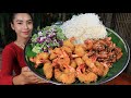 How to cook shrimp crispy with vegetable recipe