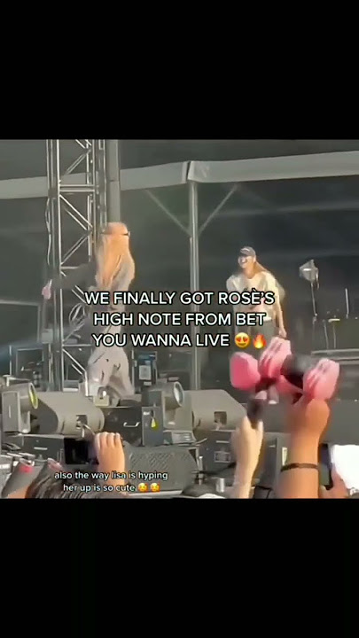 We finally got Rosé Bet you wanna high note live 🤧 #rosé #blackpink #live #soundcheck #betyouwanna