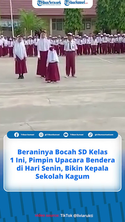 Beraninya Bocah SD Kelas 1 Ini, Pimpin Upacara Bendera di Hari Senin, Bikin Kepala Sekolah Kagum